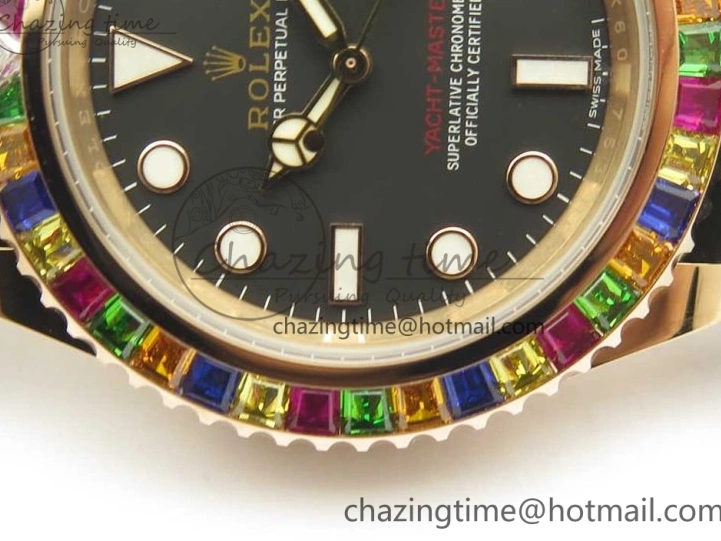 Noob Extra Edition (Free Black Strap) Yacht-Master Rubber 904L On Strap 116695SATS 40 Best 1:1 Case 1231